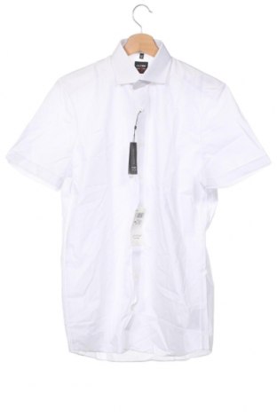 Ανδρικό πουκάμισο Olymp, Μέγεθος M, Χρώμα Λευκό, Τιμή 31,55 €