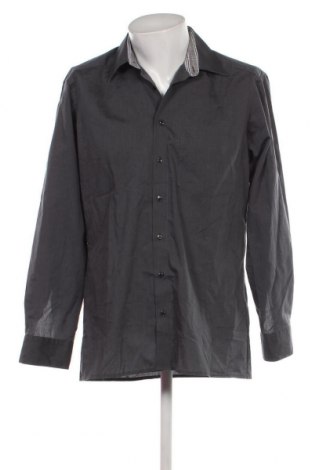 Ανδρικό πουκάμισο Olymp, Μέγεθος L, Χρώμα Γκρί, Τιμή 5,81 €