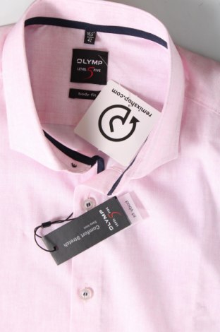 Ανδρικό πουκάμισο Olymp, Μέγεθος L, Χρώμα Ρόζ , Τιμή 26,82 €