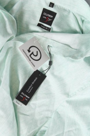 Ανδρικό πουκάμισο Olymp, Μέγεθος S, Χρώμα Πράσινο, Τιμή 28,39 €