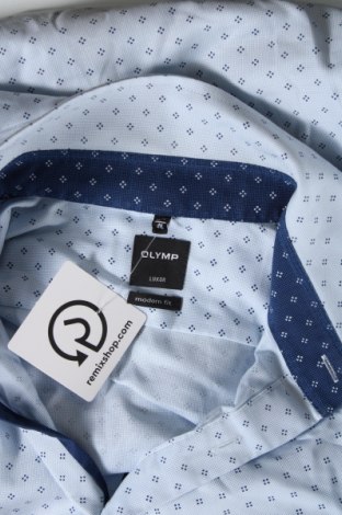 Мъжка риза Olymp, Размер M, Цвят Син, Цена 47,00 лв.