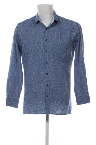 Ανδρικό πουκάμισο Olymp, Μέγεθος M, Χρώμα Μπλέ, Τιμή 23,55 €