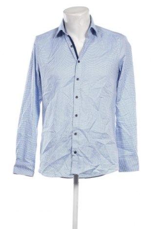 Ανδρικό πουκάμισο Olymp, Μέγεθος M, Χρώμα Μπλέ, Τιμή 20,93 €