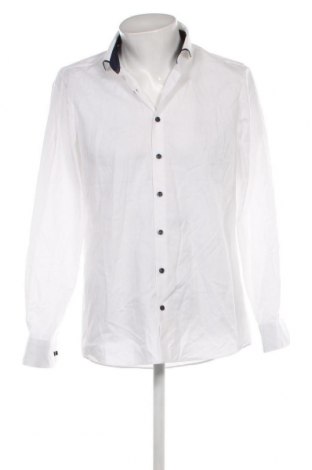 Ανδρικό πουκάμισο Olymp, Μέγεθος L, Χρώμα Λευκό, Τιμή 34,02 €