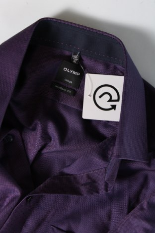 Ανδρικό πουκάμισο Olymp, Μέγεθος L, Χρώμα Βιολετί, Τιμή 34,02 €