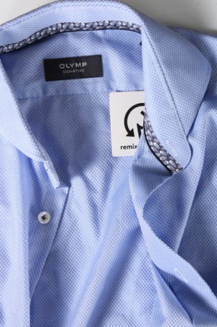 Ανδρικό πουκάμισο Olymp, Μέγεθος M, Χρώμα Μπλέ, Τιμή 34,02 €