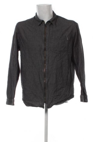 Ανδρικό πουκάμισο Originals By Jack & Jones, Μέγεθος XL, Χρώμα Γκρί, Τιμή 10,23 €
