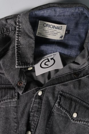 Ανδρικό πουκάμισο Originals By Jack & Jones, Μέγεθος S, Χρώμα Γκρί, Τιμή 4,49 €
