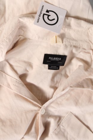 Мъжка риза Pull&Bear, Размер S, Цвят Бежов, Цена 14,79 лв.
