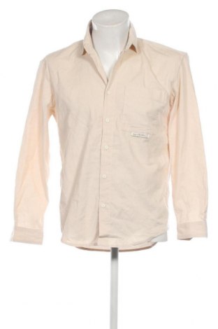 Мъжка риза Pull&Bear, Размер S, Цвят Бежов, Цена 7,25 лв.
