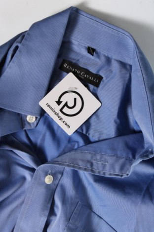 Ανδρικό πουκάμισο Renato Cavalli, Μέγεθος M, Χρώμα Μπλέ, Τιμή 4,49 €