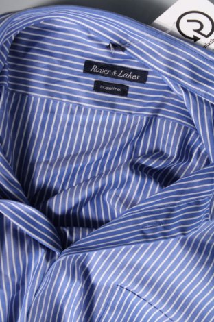 Ανδρικό πουκάμισο Rover&Lakes, Μέγεθος XXL, Χρώμα Μπλέ, Τιμή 17,94 €