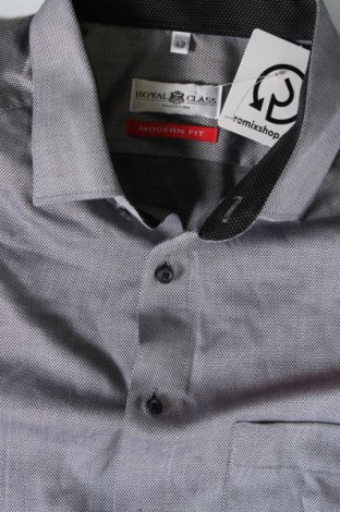 Ανδρικό πουκάμισο Royal Class, Μέγεθος L, Χρώμα Γκρί, Τιμή 6,10 €