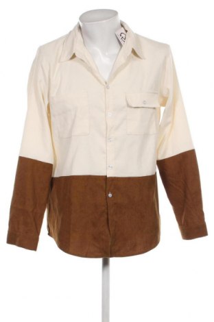 Ανδρικό πουκάμισο SHEIN, Μέγεθος L, Χρώμα Εκρού, Τιμή 4,84 €