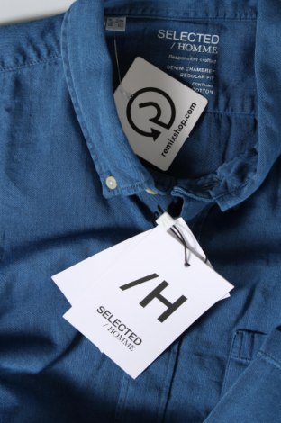 Pánska košeľa  Selected Homme, Veľkosť XL, Farba Modrá, Cena  42,27 €