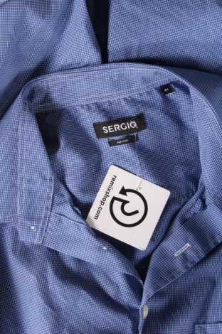 Мъжка риза Sergio, Размер L, Цвят Син, Цена 11,89 лв.