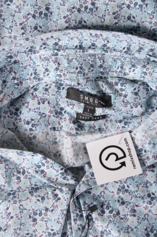 Ανδρικό πουκάμισο Smog, Μέγεθος L, Χρώμα Μπλέ, Τιμή 10,23 €