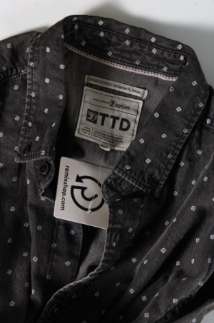 Ανδρικό πουκάμισο Tom Tailor, Μέγεθος L, Χρώμα Γκρί, Τιμή 21,03 €