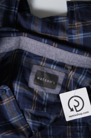 Ανδρικό πουκάμισο Watson's, Μέγεθος 4XL, Χρώμα Μπλέ, Τιμή 14,71 €