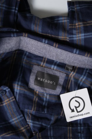 Herrenhemd Watson's, Größe 4XL, Farbe Blau, Preis € 20,18