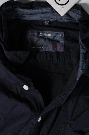 Ανδρικό πουκάμισο Watson's, Μέγεθος 4XL, Χρώμα Μπλέ, Τιμή 17,40 €