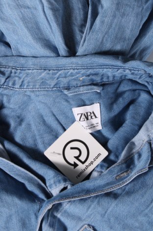 Ανδρικό πουκάμισο Zara, Μέγεθος L, Χρώμα Μπλέ, Τιμή 21,03 €