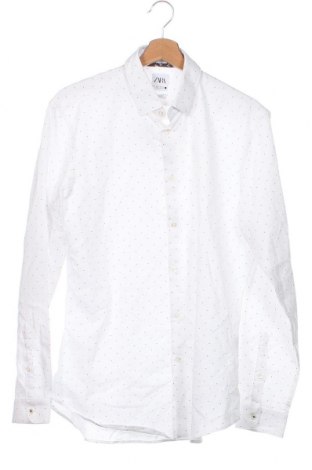 Мъжка риза Zara, Размер L, Цвят Бял, Цена 17,40 лв.