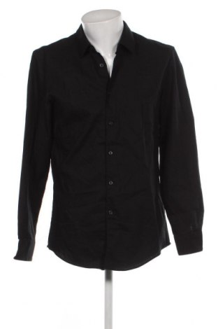 Ανδρικό πουκάμισο Zara, Μέγεθος L, Χρώμα Μαύρο, Τιμή 21,03 €