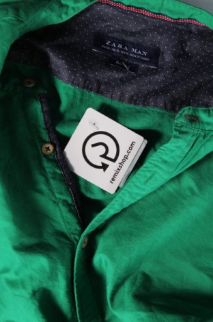 Herrenhemd Zara Man, Größe L, Farbe Grün, Preis 20,18 €