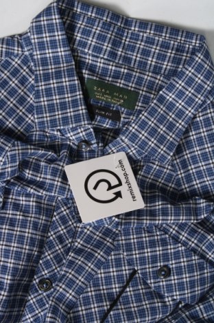 Мъжка риза Zara Man, Размер L, Цвят Син, Цена 17,34 лв.
