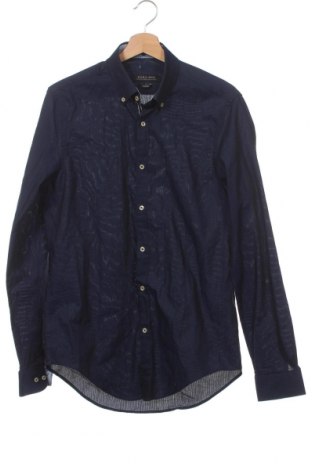 Ανδρικό πουκάμισο Zara Man, Μέγεθος M, Χρώμα Μπλέ, Τιμή 4,49 €