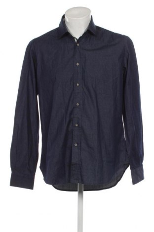 Ανδρικό πουκάμισο Zara Man, Μέγεθος L, Χρώμα Μπλέ, Τιμή 9,75 €