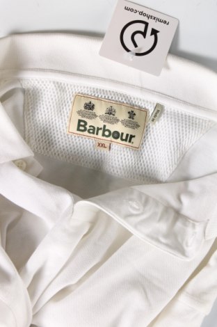 Мъжка тениска Barbour, Размер XXL, Цвят Бял, Цена 29,00 лв.