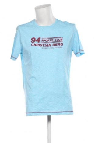 Herren T-Shirt Christian Berg, Größe L, Farbe Blau, Preis € 20,62