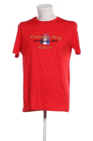 Мъжка тениска Christian Berg, Размер L, Цвят Червен, Цена 40,00 лв.