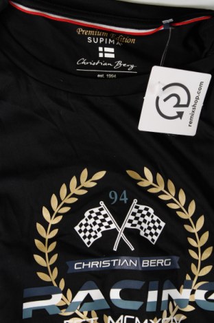 Tricou de bărbați Christian Berg, Mărime L, Culoare Negru, Preț 131,58 Lei