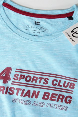Мъжка тениска Christian Berg, Размер L, Цвят Син, Цена 40,00 лв.