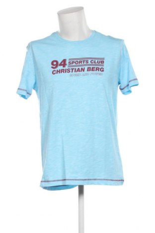 Ανδρικό t-shirt Christian Berg, Μέγεθος L, Χρώμα Μπλέ, Τιμή 12,37 €