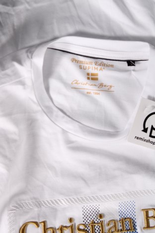 Herren T-Shirt Christian Berg, Größe S, Farbe Weiß, Preis € 20,62