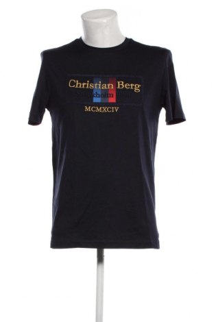 Herren T-Shirt Christian Berg, Größe M, Farbe Blau, Preis € 18,56