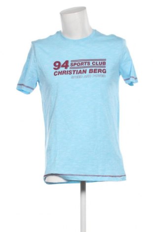 Herren T-Shirt Christian Berg, Größe M, Farbe Blau, Preis 11,75 €