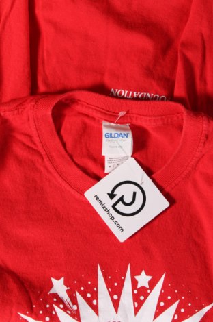 Мъжка тениска Gildan, Размер M, Цвят Червен, Цена 7,38 лв.