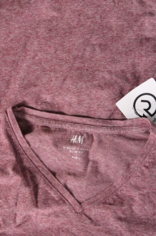 Мъжка тениска H&M, Размер L, Цвят Червен, Цена 13,00 лв.