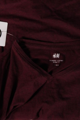 Мъжка тениска H&M, Размер S, Цвят Червен, Цена 13,05 лв.
