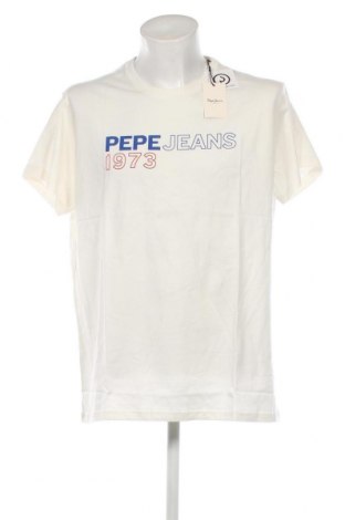 Мъжка тениска Pepe Jeans, Размер XXL, Цвят Екрю, Цена 31,20 лв.