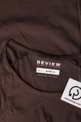 Ανδρικό t-shirt Review, Μέγεθος S, Χρώμα Καφέ, Τιμή 5,23 €
