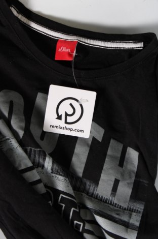 Pánske tričko  S.Oliver, Veľkosť M, Farba Čierna, Cena  6,80 €
