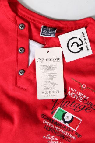 Herren T-Shirt Violento, Größe XXL, Farbe Rot, Preis 23,66 €