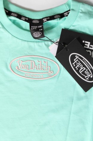Мъжка тениска Von Dutch, Размер XS, Цвят Зелен, Цена 26,52 лв.
