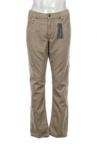 Pantaloni raiați de bărbați Angelo Litrico, Mărime L, Culoare Bej, Preț 33,39 Lei